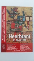 Affiche de l'exposition <em><strong>Heerbrant</strong></em> au Salon de la Maison Haute , (Bruxelles) , du 1 au 19 septembre 1999 .